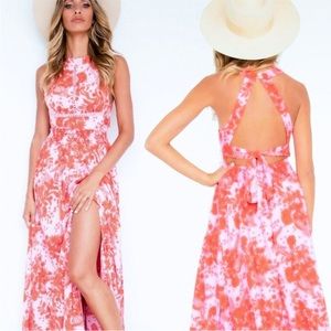 Abel the Label Floral Maxi Dress - Size Medium - Anthropologie